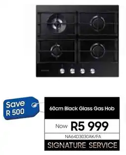 Samsung Samsung 60cm Black Glass Gas Hob offer