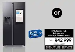 Samsung Samsung Family Hub Refrigerator, with 21,5" Screen, Black offer