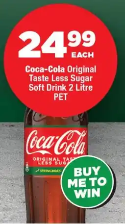 OK Foods Coca-Cola Original Taste Less Sugar Soft Drink offer