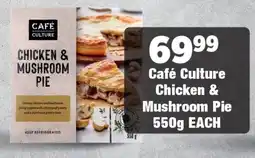 OK Foods Café Culture Chicken & Mushroom Pie offer