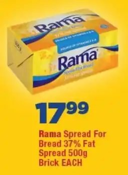 OK Foods Rama Spread For Bread 37% Fat Spread Brick offer