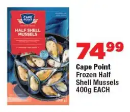 OK Foods Cape Point Frozen Half Shell Mussels offer