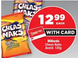 OK Foods Willards Cheas Naks offer