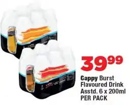 OK Foods Cappy Burst Flavoured Drink offer