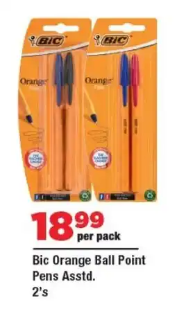 OK Foods Bic Orange Ball Point Pens offer