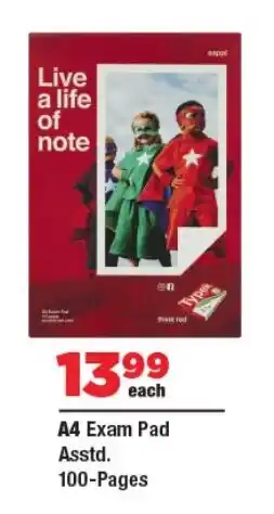 OK Foods A4 Exam Pad offer