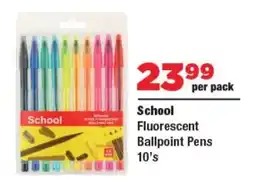 OK Foods School Fluorescent Ballpoint Pens offer