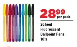 OK Foods School Fluorescent Ballpoint Pens offer
