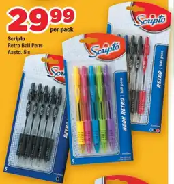 OK Foods Scripto Retro Ball Pens offer
