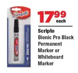 OK Foods Scripto Bionic Pro Black Permanent Marker or Whiteboard Marker offer