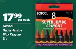 OK Foods School Super Jumbo Wax Crayons offer