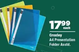 OK Foods Croxley A4 Presentation Folder offer