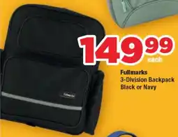 OK Foods Fullmarks 3-Division Backpack Black or Navy offer