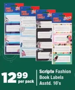 OK Foods Scripto Fashion Book Labels offer