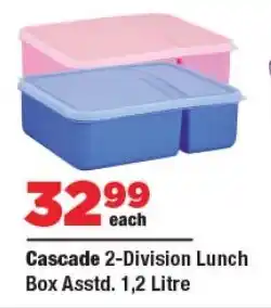OK Foods Cascade 2-Division Lunch Box offer