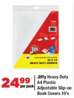 OK Foods Jiffy Heavy Duty A4 Plastic Adjustable Slip-on Book Covers offer