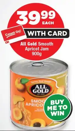 OK Foods All Gold Smooth Apricot Jam offer