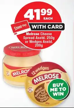 OK Foods Melrose Cheese Spread or Wedges offer