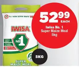 OK Foods Iwisa No. 1 Super Maize Meal offer