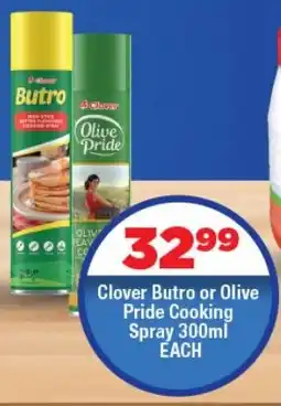 OK Foods Clover Butro or Olive Pride Cooking Spray offer