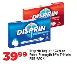 OK Foods Disprin Regular or Extra Strength Tablets offer