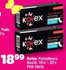 OK Foods Kotex Pantyliners offer