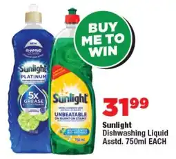 OK Foods Sunlight Dishwashing Liquid offer