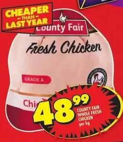Shoprite County fair whole fresh chicken offer