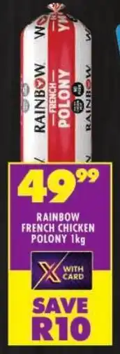 Shoprite Rainbow french chicken polony offer