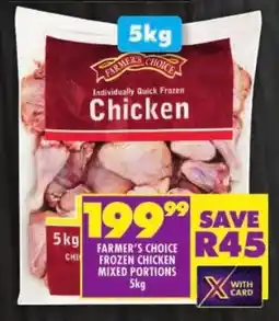 Shoprite Farmer's choice frozen chicken mixed portions offer