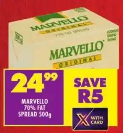Shoprite Marvello 70% fat spread offer