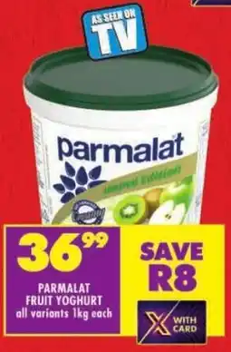 Shoprite Parmalat fruit yoghurt offer