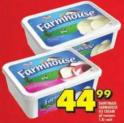 Shoprite Dairymaid farmhouse ice cream offer