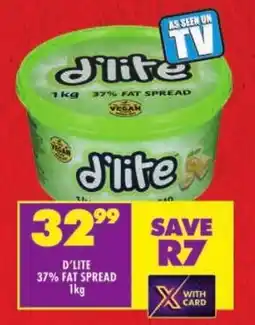 Shoprite D'lite 37% fat spread offer