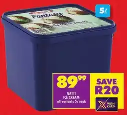 Shoprite Gatti ice cream offer