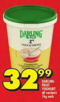 Shoprite Darling fruit yoghurt offer