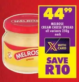 Shoprite Melrose cream cheese spread offer