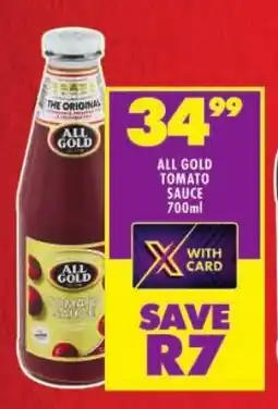 Shoprite All gold tomato sauce offer