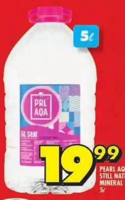 Shoprite Pearl aqua still natural mineral water offer