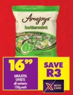 Shoprite Amajoya Sweets offer