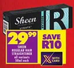 Shoprite Sheen regular hair straightener offer
