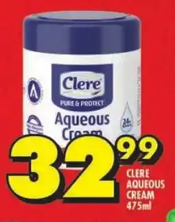 Shoprite Clere aqueous cream offer