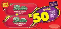 Shoprite Bokkie French Polony 750g offer