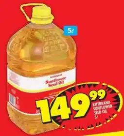 Shoprite RITERBAND SUNFLOWER SEED OIL 5ℓ offer