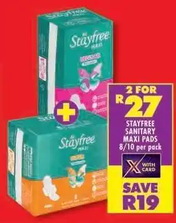 Shoprite STAYFREE SANITARY MAXI PADS offer