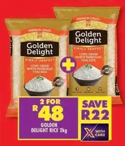 Shoprite GOLDEN DELIGHT RICE 2kg offer