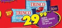 Shoprite TRINCO STRONG QUALITY TEA BAGS offer