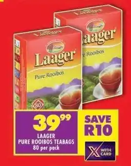 Shoprite Laager Pure Rooibos Teabags offer