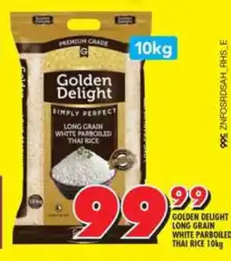 Shoprite Golden Delight Long Grain White Parboiled Thai Rice 10kg offer