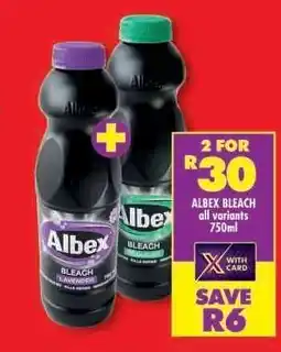 Shoprite ALBEX BLEACH all variants 750ml offer